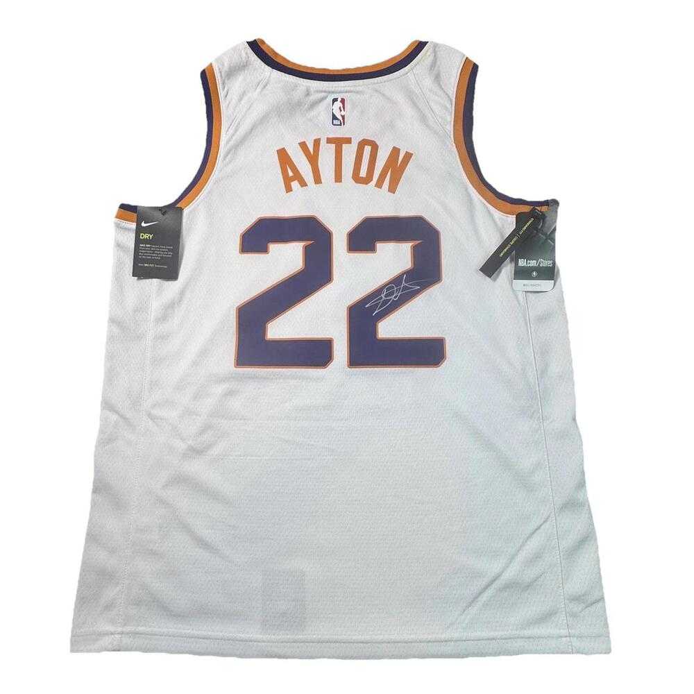 Signed Nike NBA Phoenix Suns Jersey DriFit White Size 48/Large Deandre Ayton NWT - Picture 5 of 13
